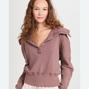 We The Free Dusty Rose Knit Top